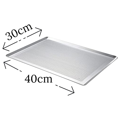 patisse 03640 – plaque à pâtisserie perforée avec rebords – silver top acier revêtu, gris argenté 40x30cm patisse 03640 – plaque à pâtisserie perforée avec rebords – silver top acier revêtu, gris argenté 40x30cm
