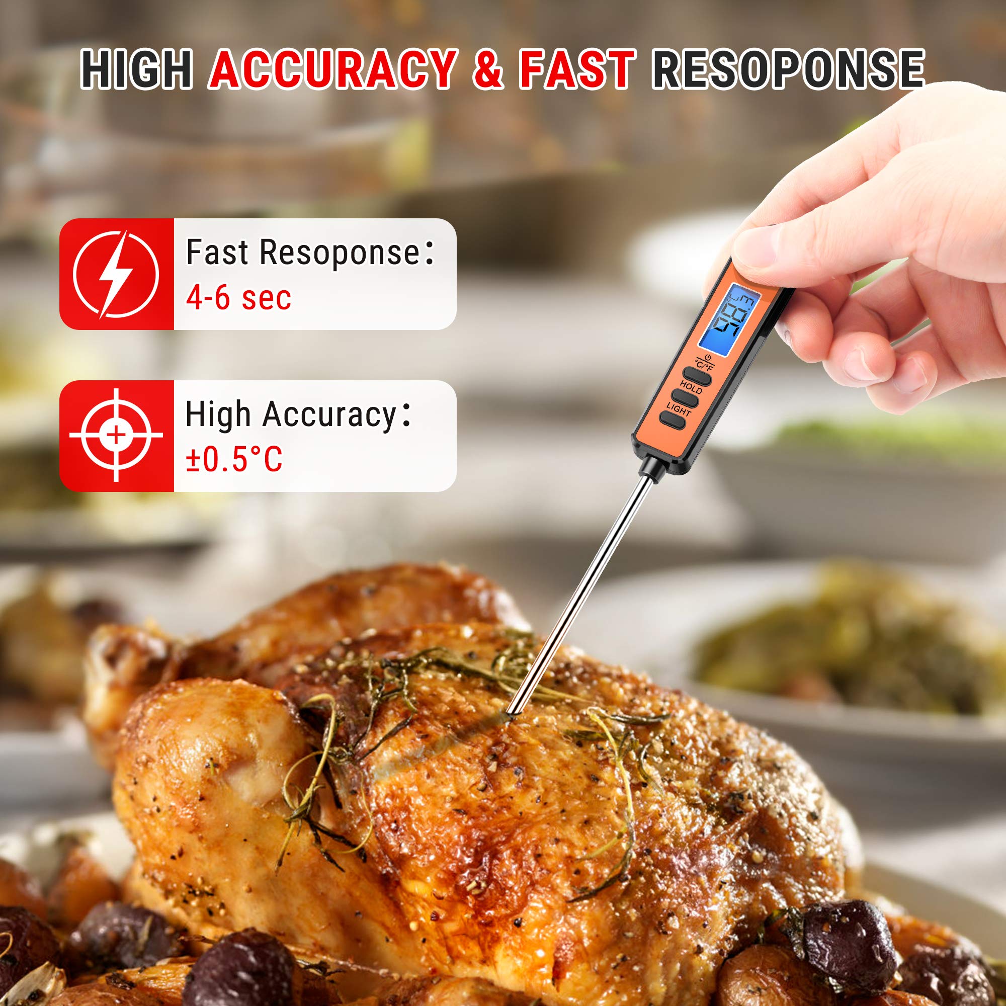 thermopro tp01s thermometre cuisine à lecture instantané avec longue sonde de cuisson thermometre patisserie numérique pour boissons chaudes termometre cuison avec Écran lcd avec rétroéclairage thermopro tp01s thermometre cuisine à lecture instantané avec longue sonde de cuisson thermometre patisserie numérique pour boissons chaudes termometre cuison avec Écran lcd avec rétroéclairage